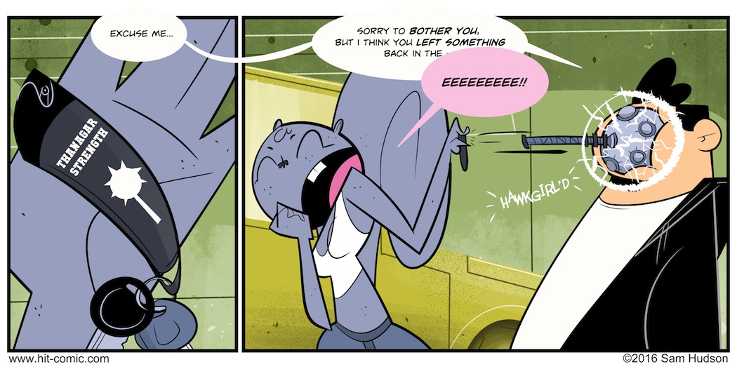 A Comic With A Hawkgirl Reference