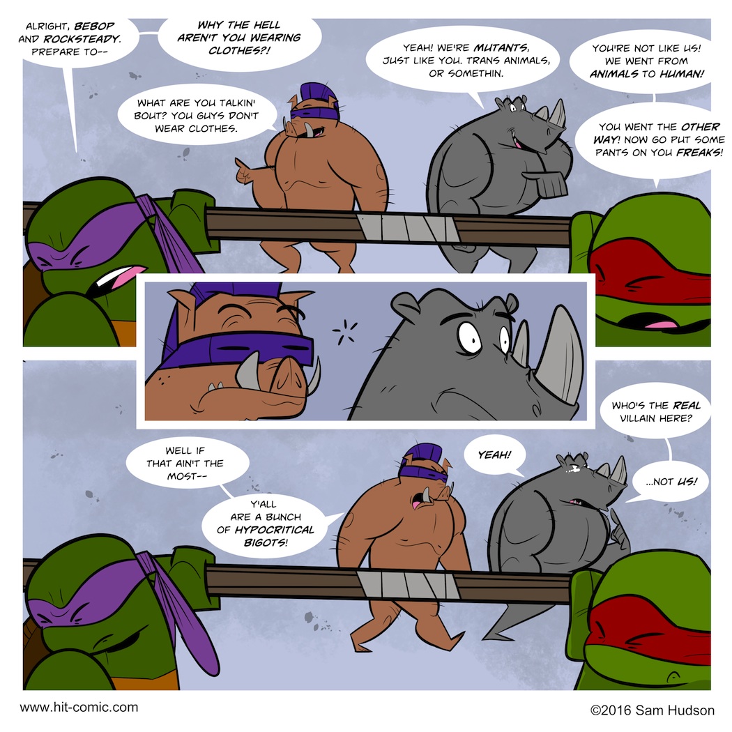 A Comic About Bebop And Rocksteady