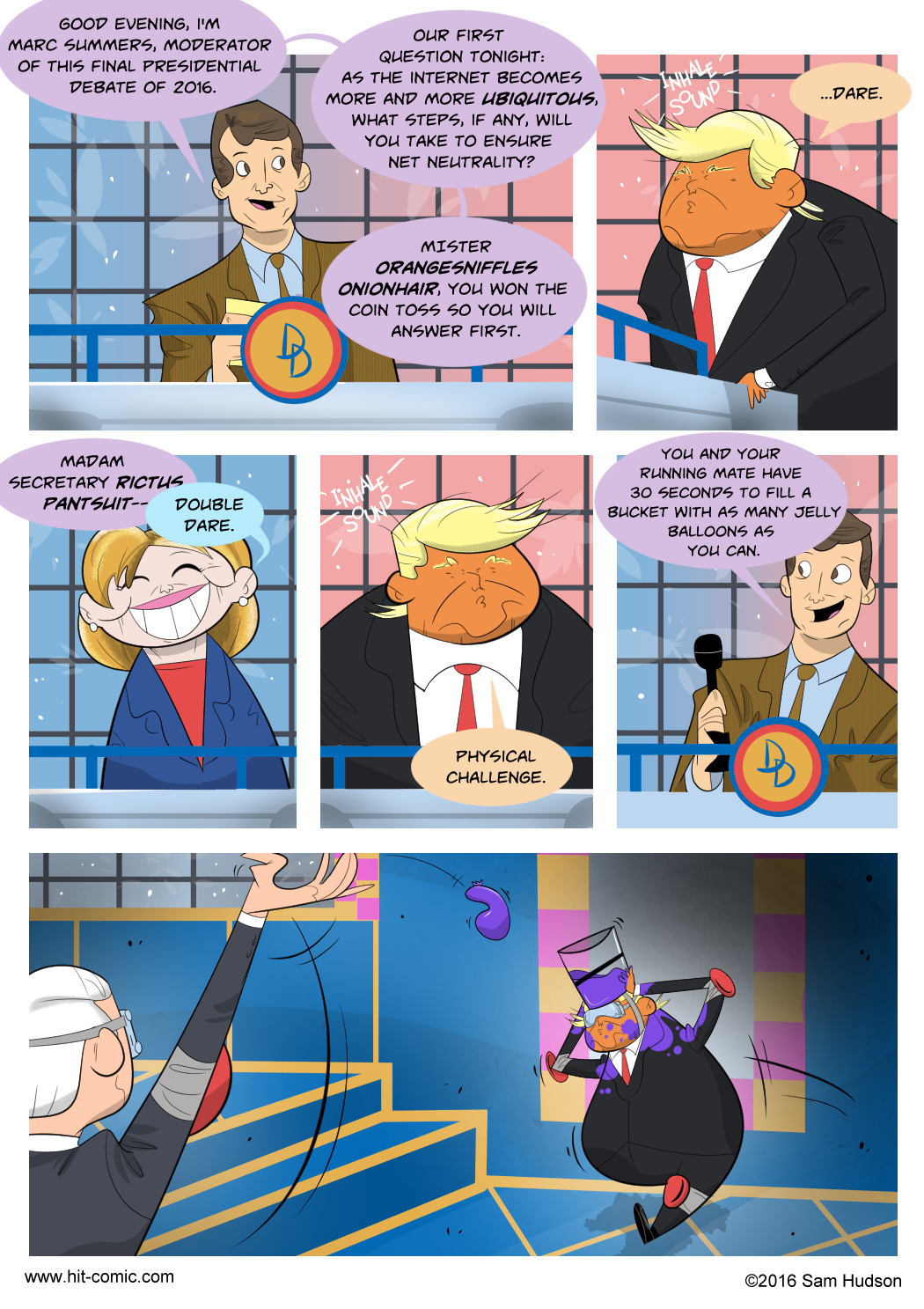 A Comic About What I Want To See At A Presidential Debate