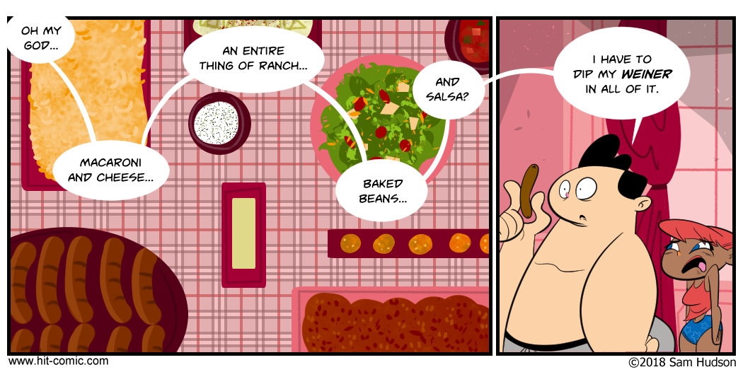 A Comic About Me At A BBQ